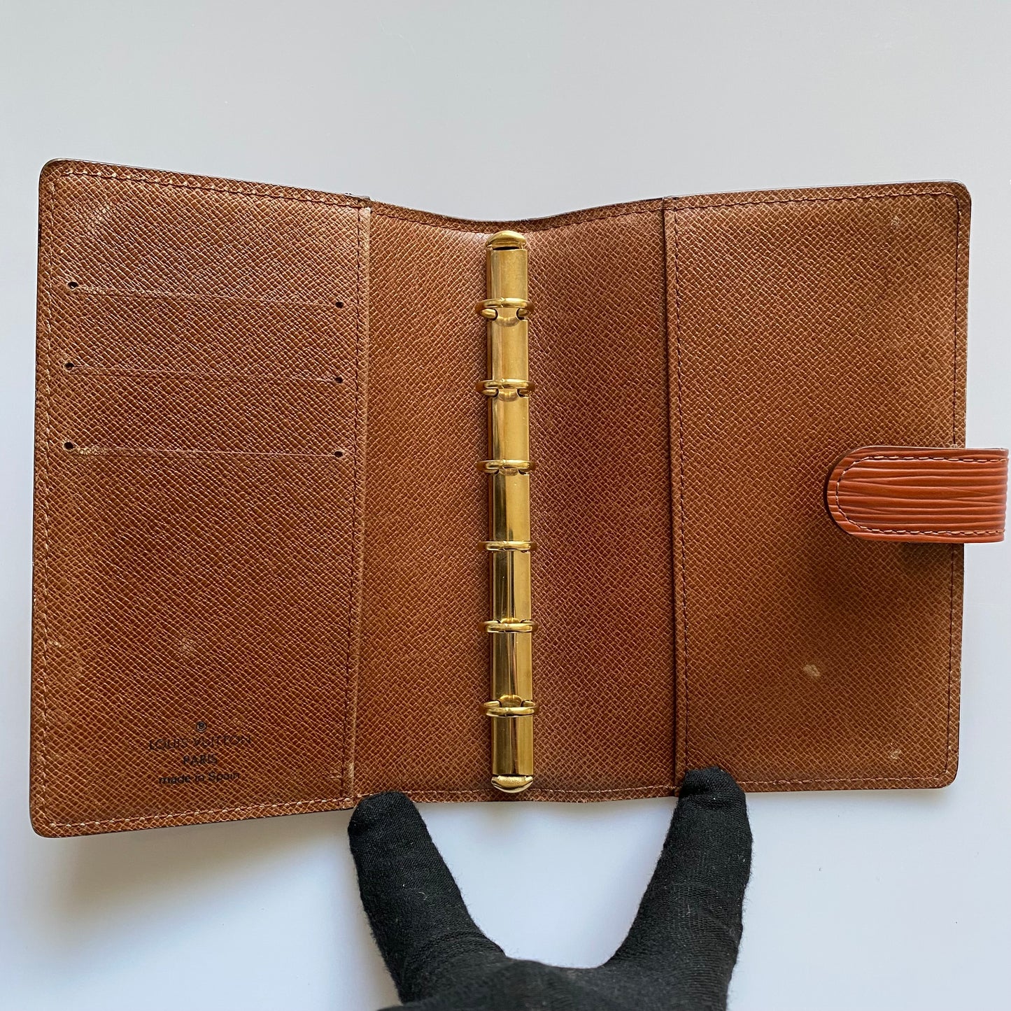 Louis Vuitton brown Epi leather agenda PM CA0967 authentic with COA