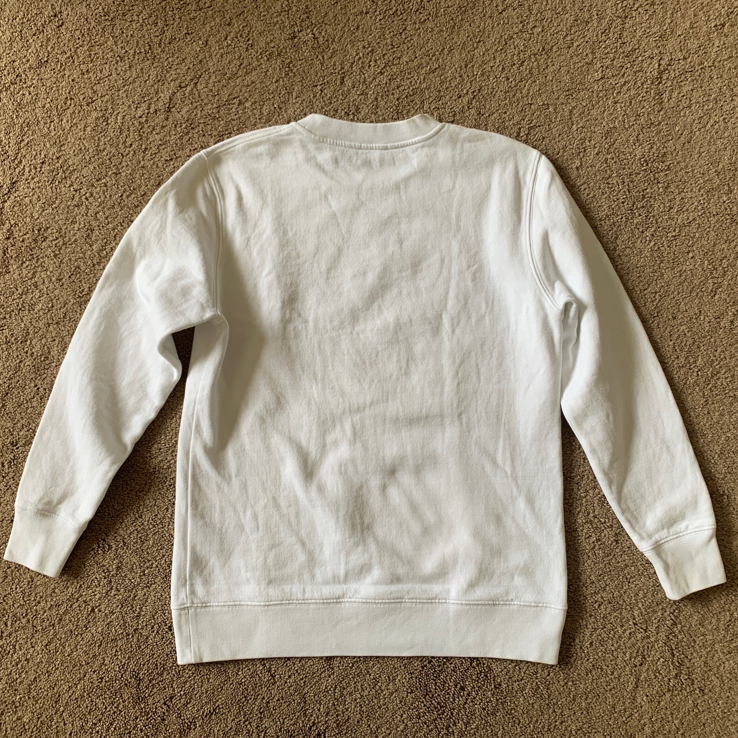 Authentic Versace women’s white cotton sweatshirt in with medusa logo