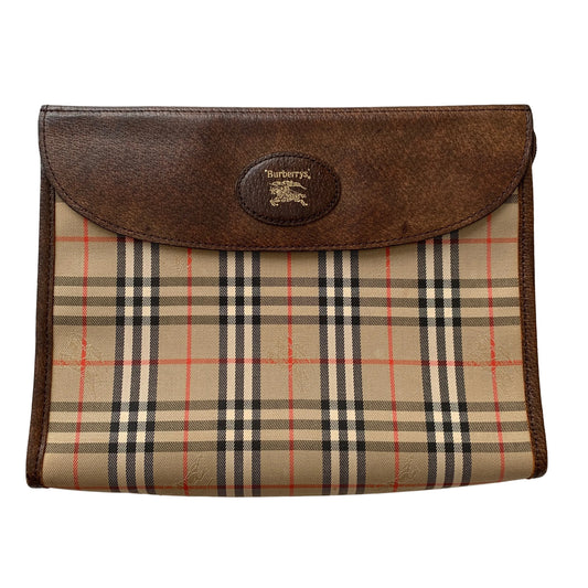 Burberry nuova check clutch bag Authentic with COA 9.5x7.5x1.7