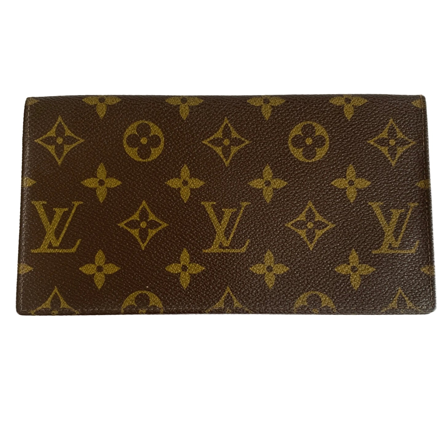 Louis Vuitton monogram check book passport holder 824 leather authentic with COA
