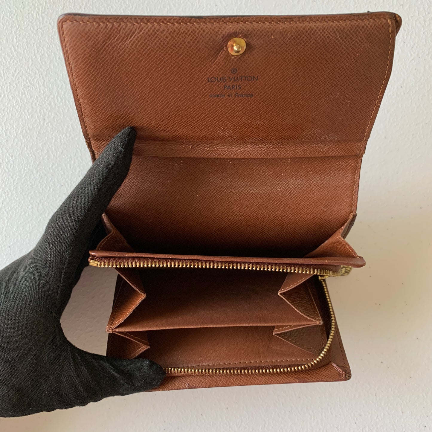Louis Vuitton brown monogram Wallet CT1011 authentic with COA