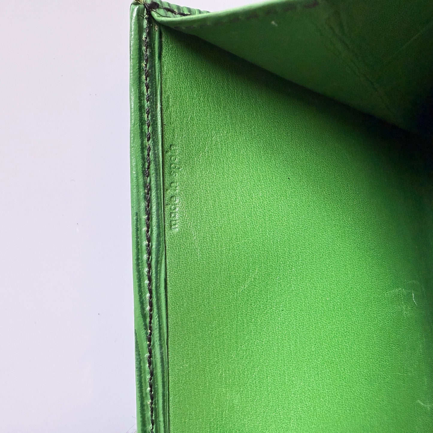 Louis Vuitton green Epi leather long wallet authentic with COA