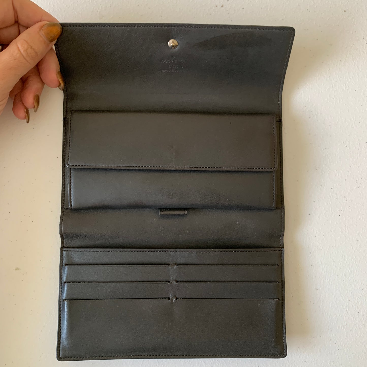 Louis Vuitton matt monogram wallet TH0042 authentic with COA 7.6x4.4