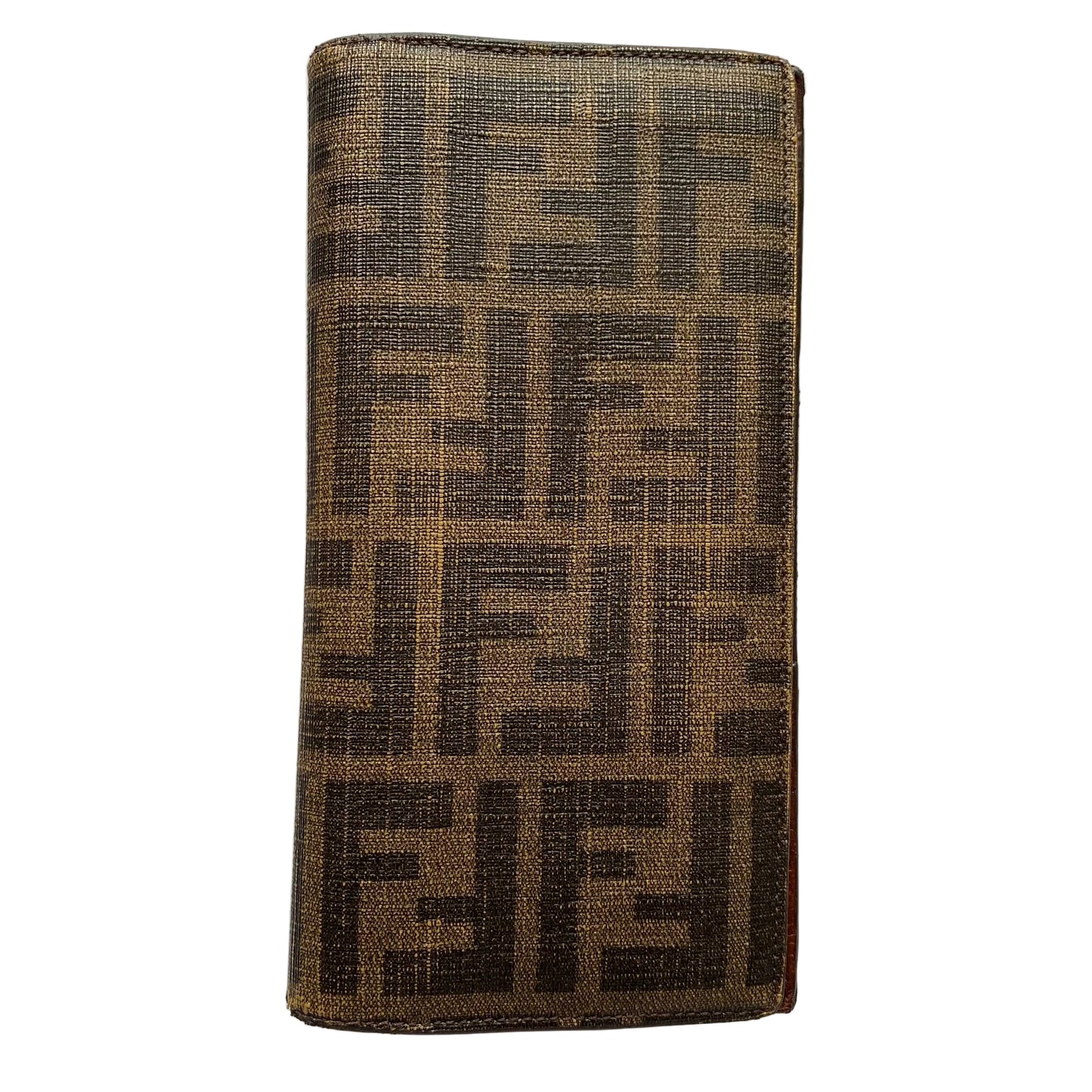 Fendi zucca monogram unisex long wallet Authentic with COA 7.4x4
