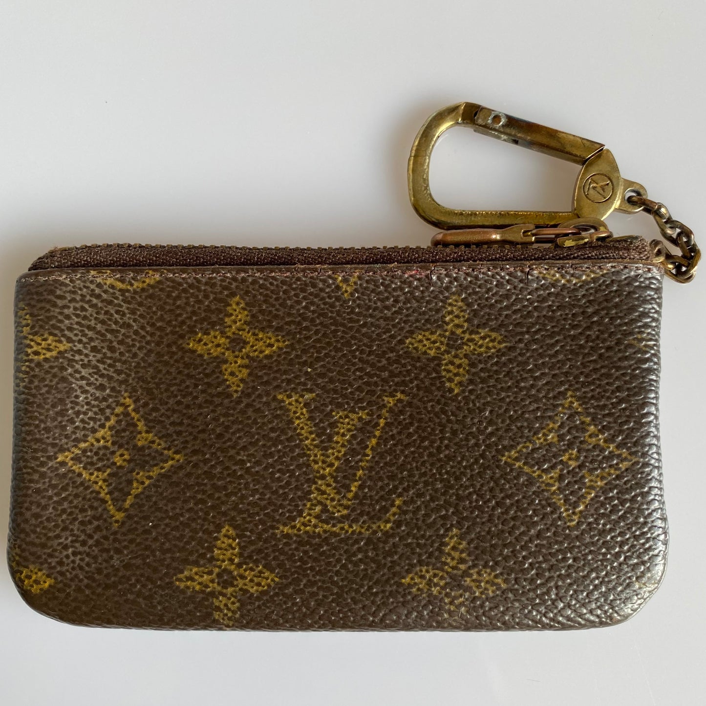 Louis Vuitton monogram key pouch case 0950ET Authentic with COA