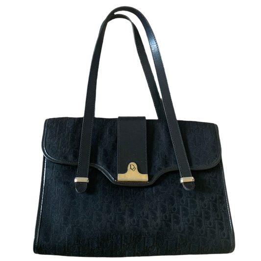 Christian Dior Trotter black canvas bag