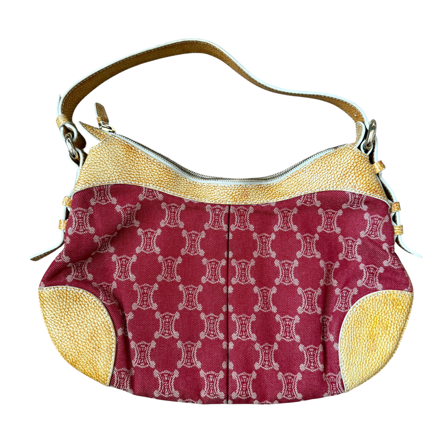 Celine triumph logo hobo shoulder bag authentic with COA 15x10x1