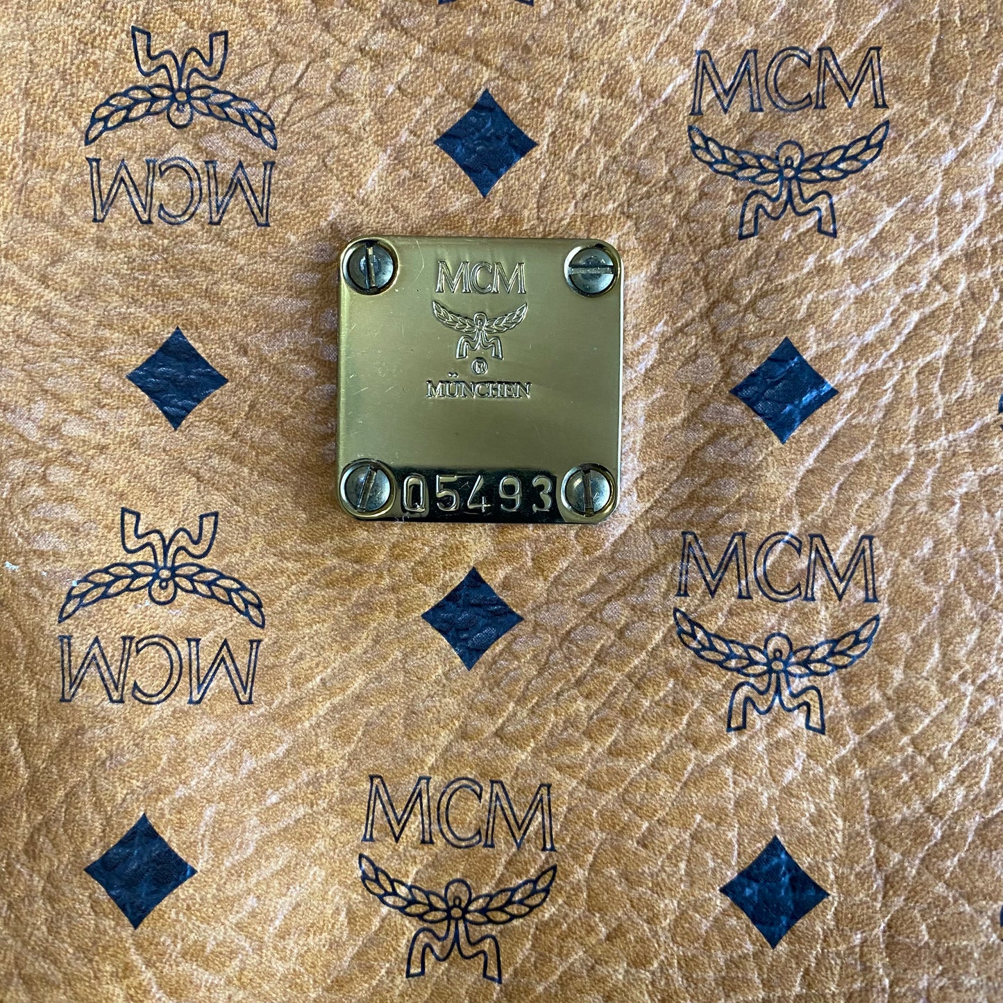 MCM large unisex toiletry clutch bag Authentic with COA 11.3x8