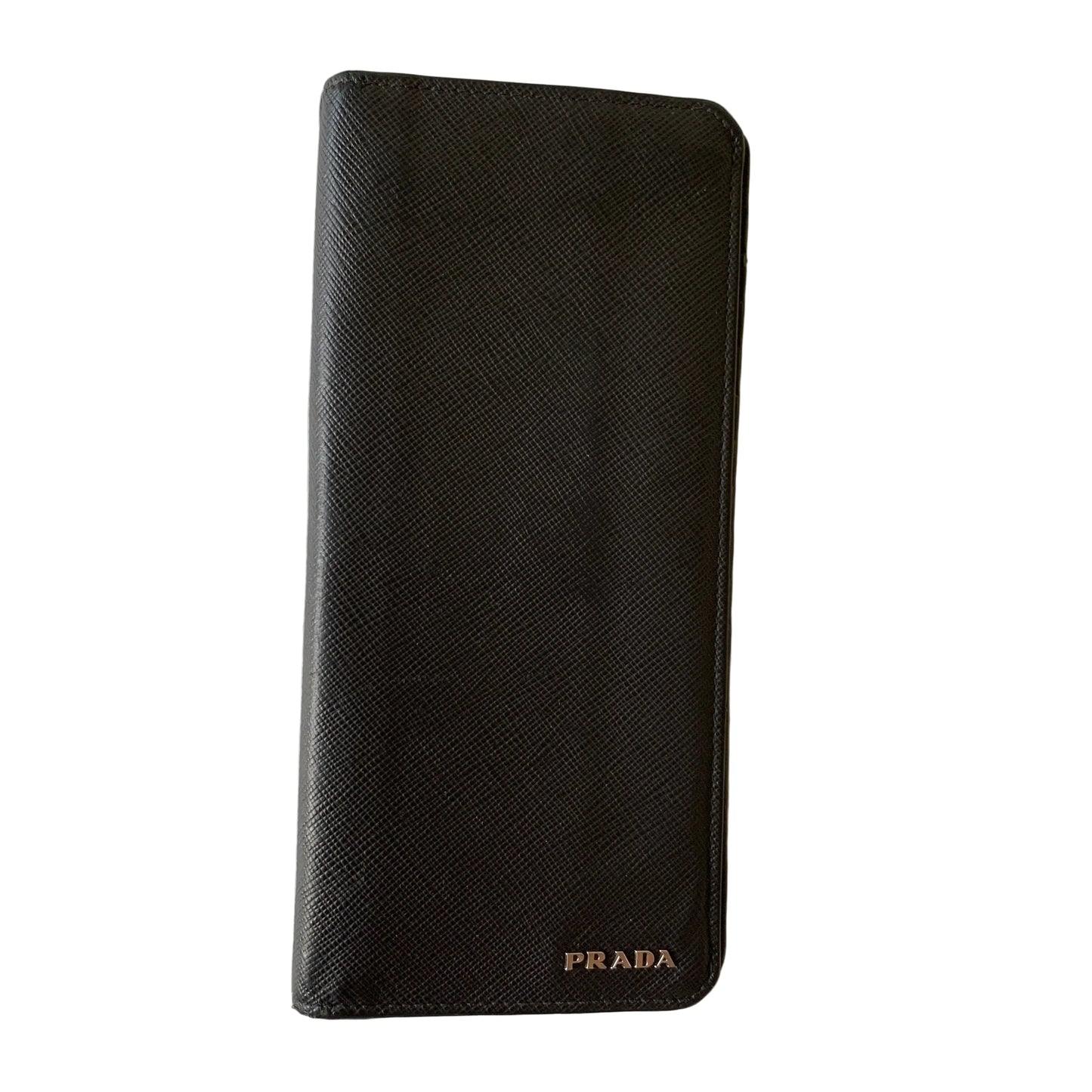 Prada black saffiano leather wallet 85M authentic with COA 7.5x3.6