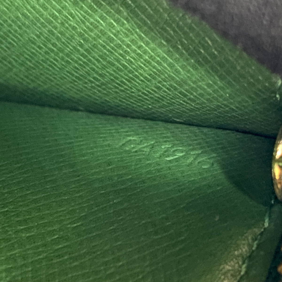Louis Vuitton green Epi leather long wallet CA1916 Authentic with COA