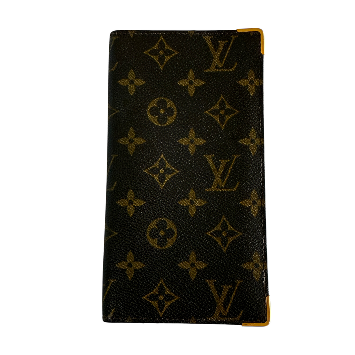 Louis Vuitton monogram long wallet passport card holder unisex authentic with C