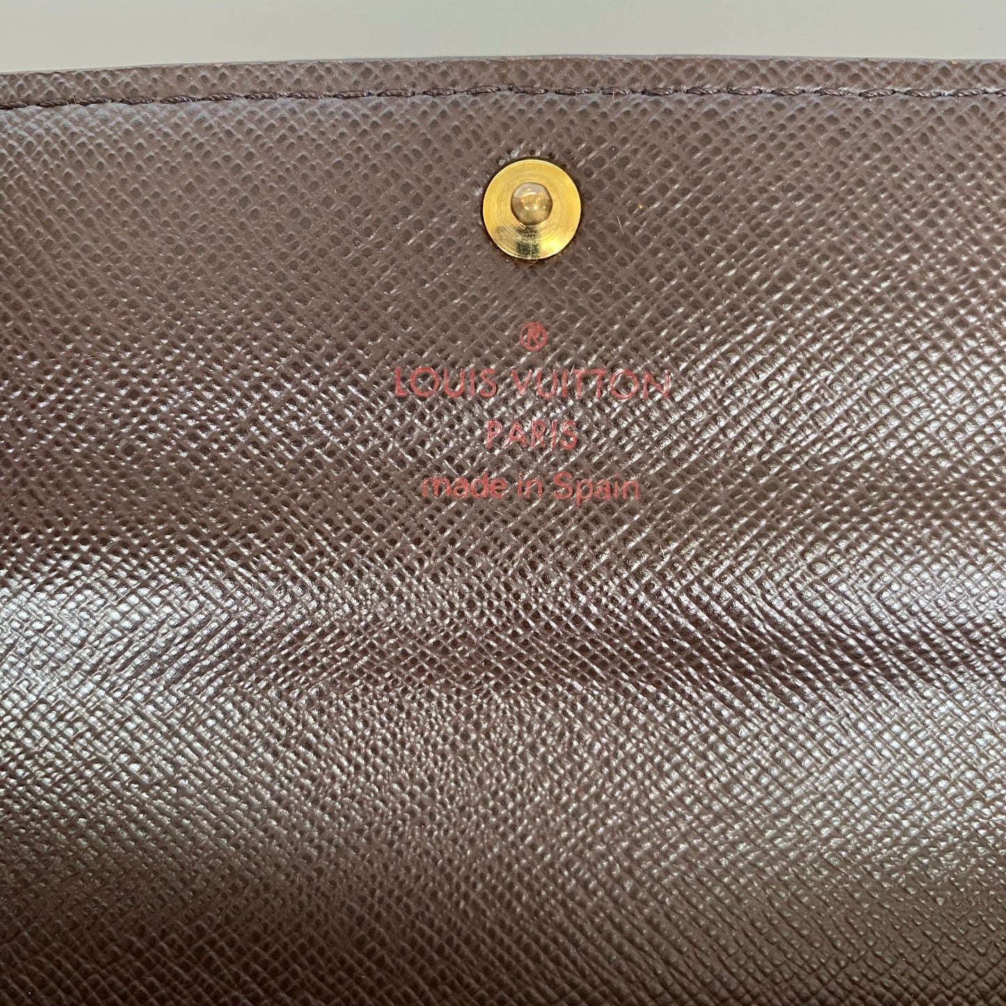 Louis Vuitton damier ebene long wallet CA1025 Authentic with COA 7.3x4.1
