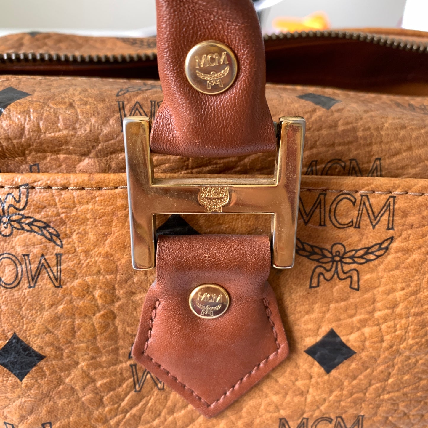 MCM 2 way boston crossbody bag Authentic with COA 11x7.5x6.5