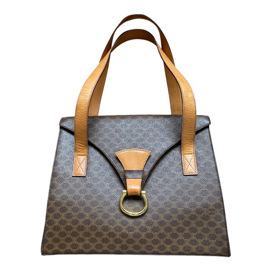 Celine vintage macadam shoulder bag Authentic with coa 12cx9.5x3.3