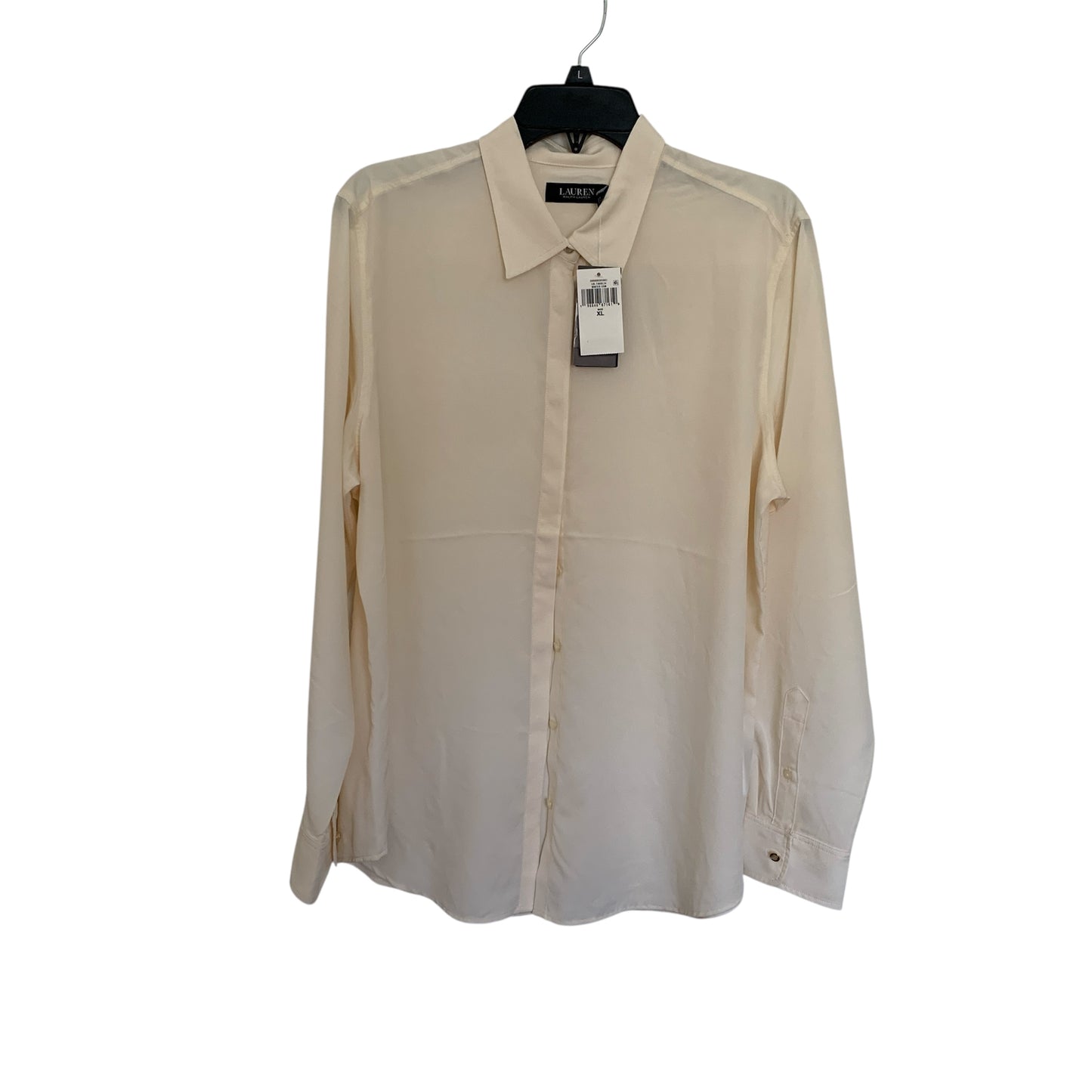 Lauren Ralph Lauren Women’s NWT cream long sleeve blouse size XL
