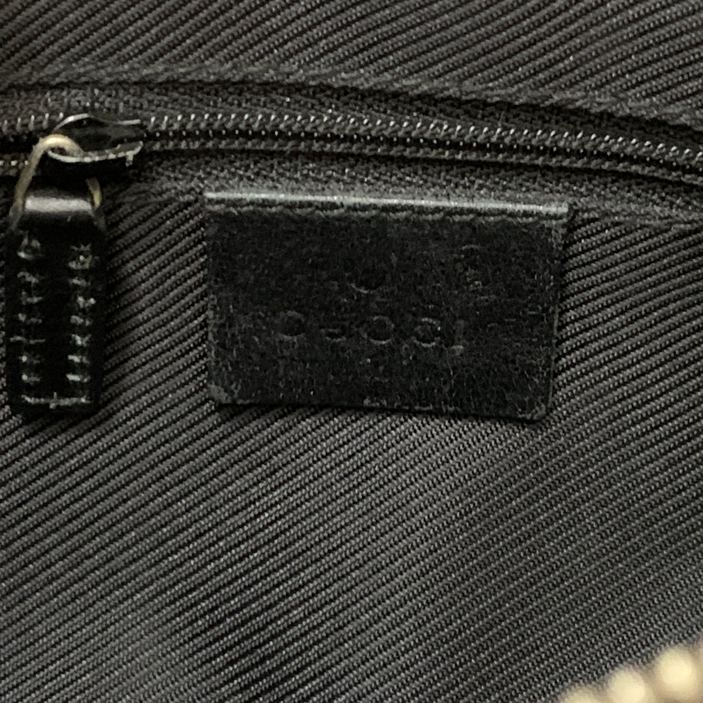 Gucci black monogram Boston bag authentic with COA dusty