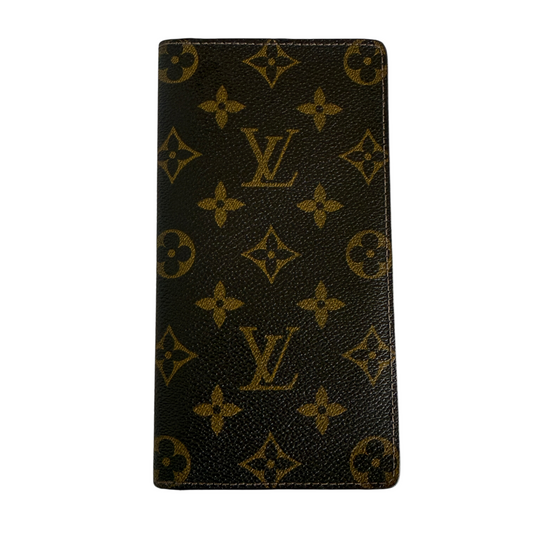 Louis Vuitton monogram long card holder wallet unisex authentic with COA CT1910