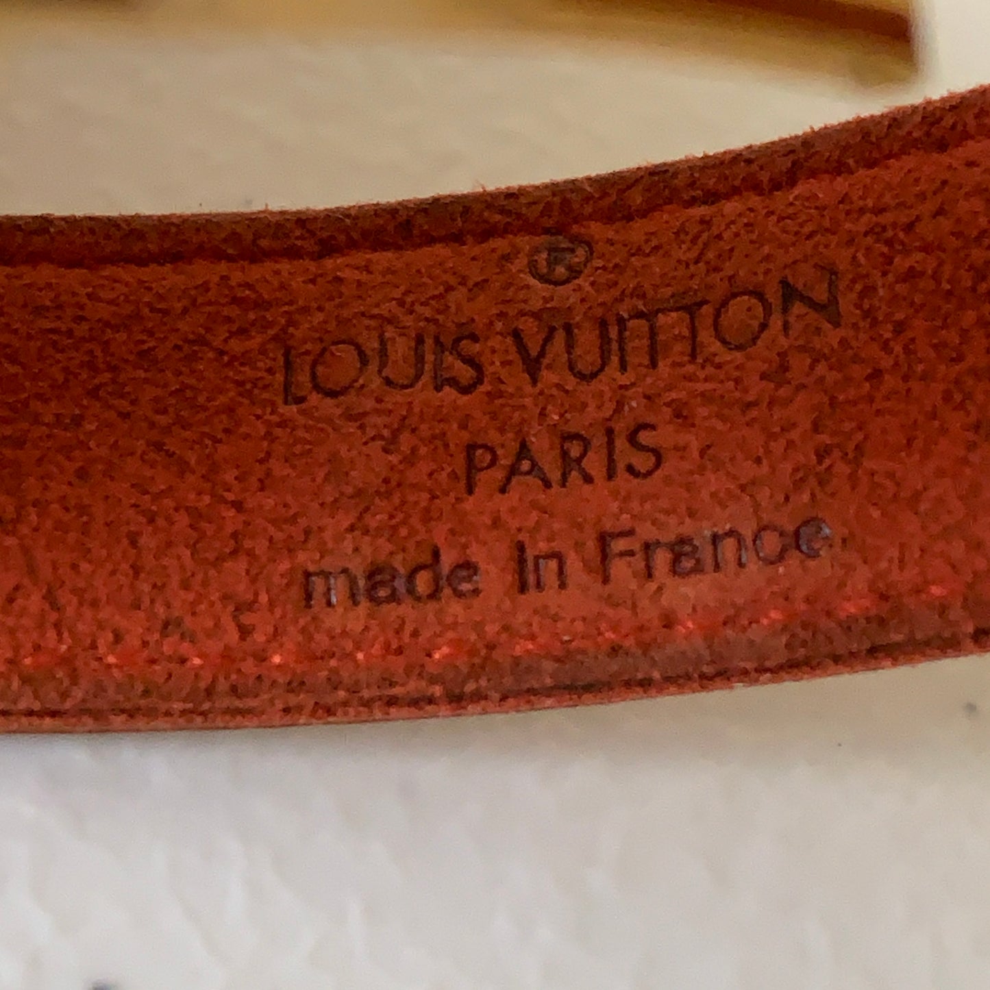 Louis Vuitton monogram leather Bracelet SN0071 authentic with COA box dusty