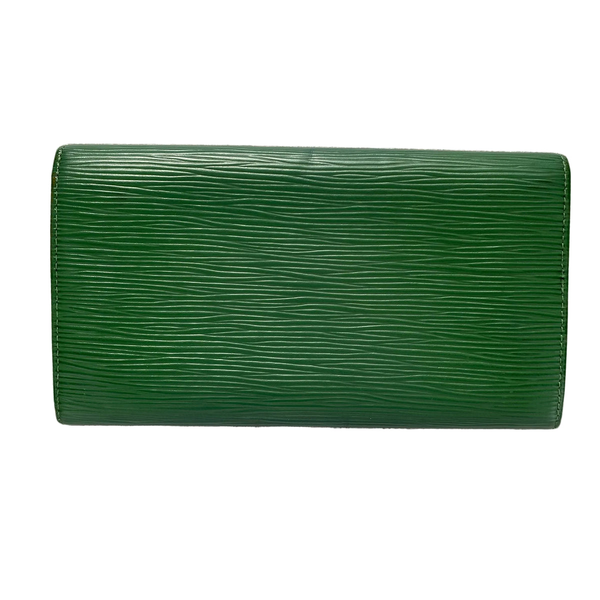 Louis Vuitton green Epi leather long wallet CA1916 Authentic with COA
