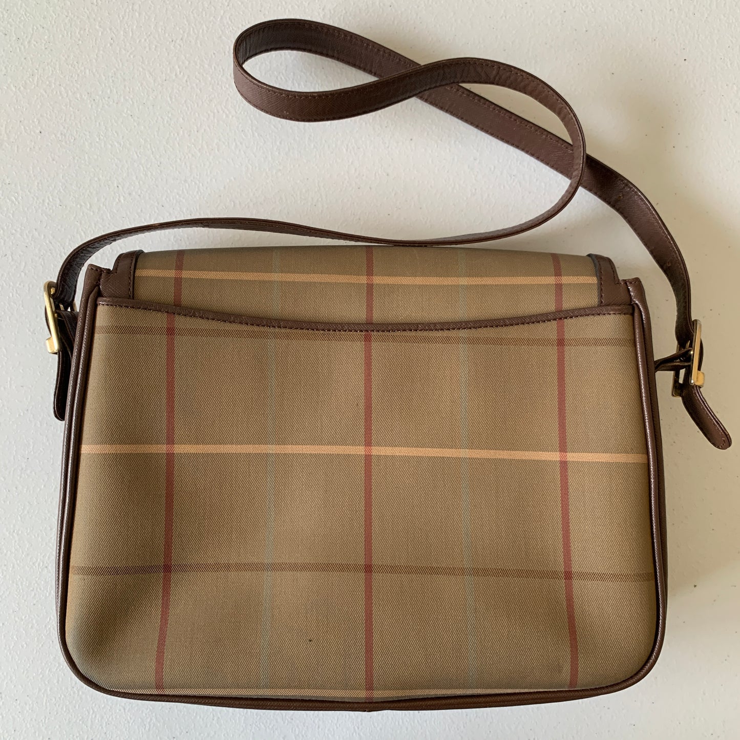 Burberry vintage check crossbody bag authentic with COA 11x8.8x4