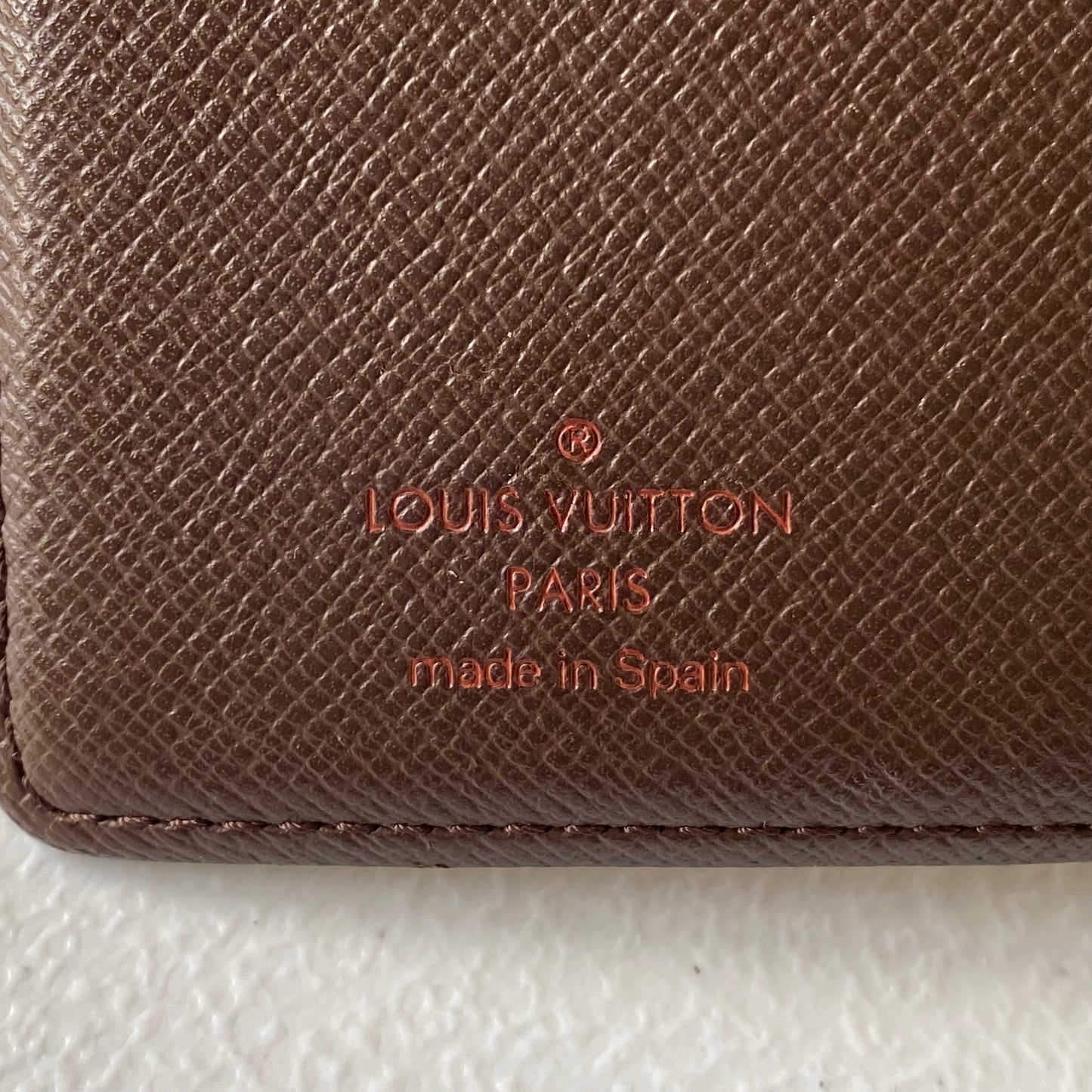 Louis Vuitton ca1004 brown damier agenda planner PM Authentic with COA