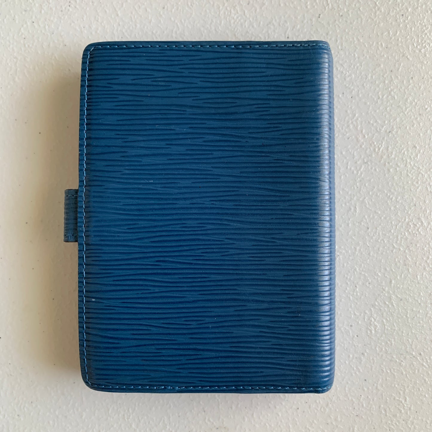 Louis Vuitton blue Epi leather agenda CA0947 authentic with COA