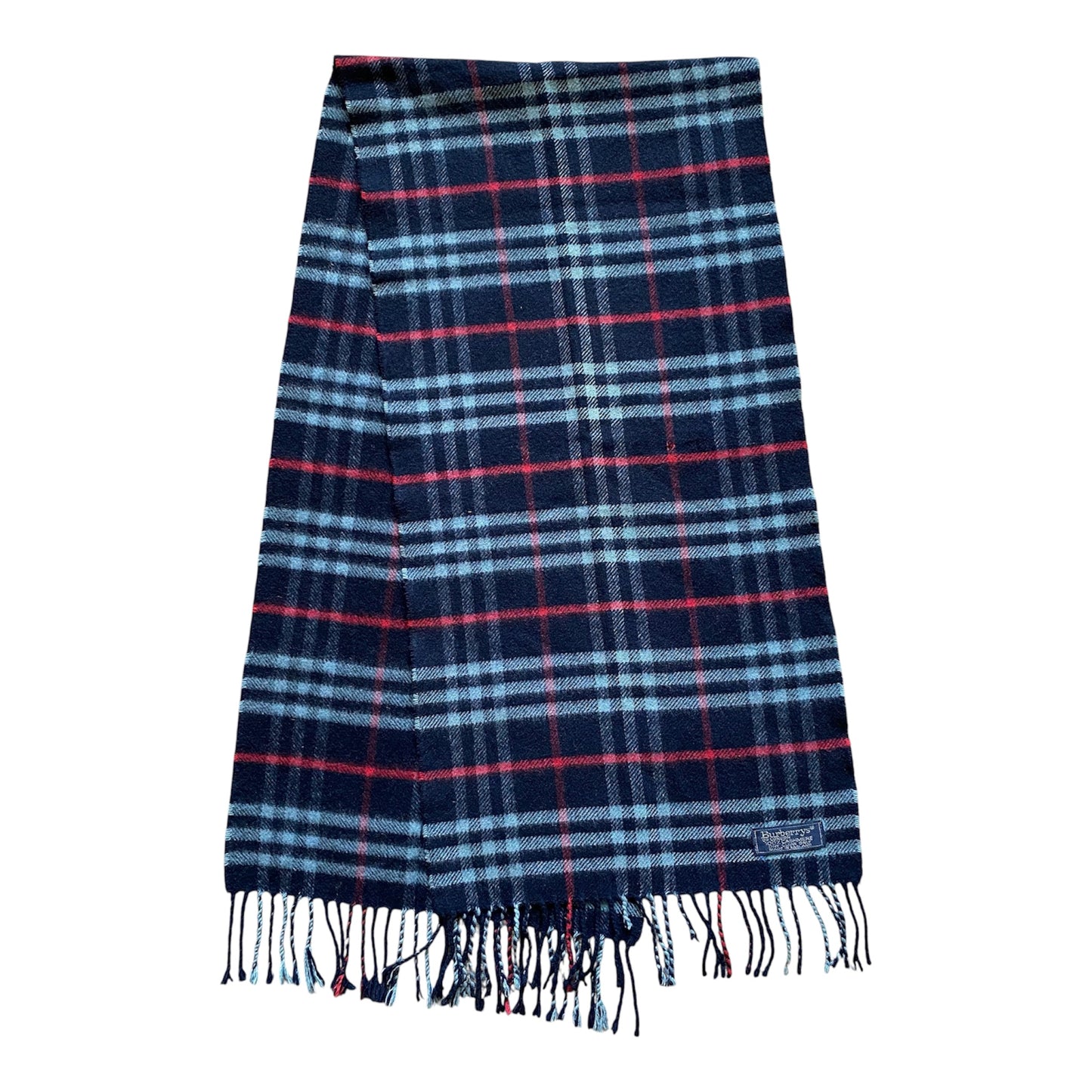 Burberry classic check cashmere scarf Authentic with COA 51x12.3
