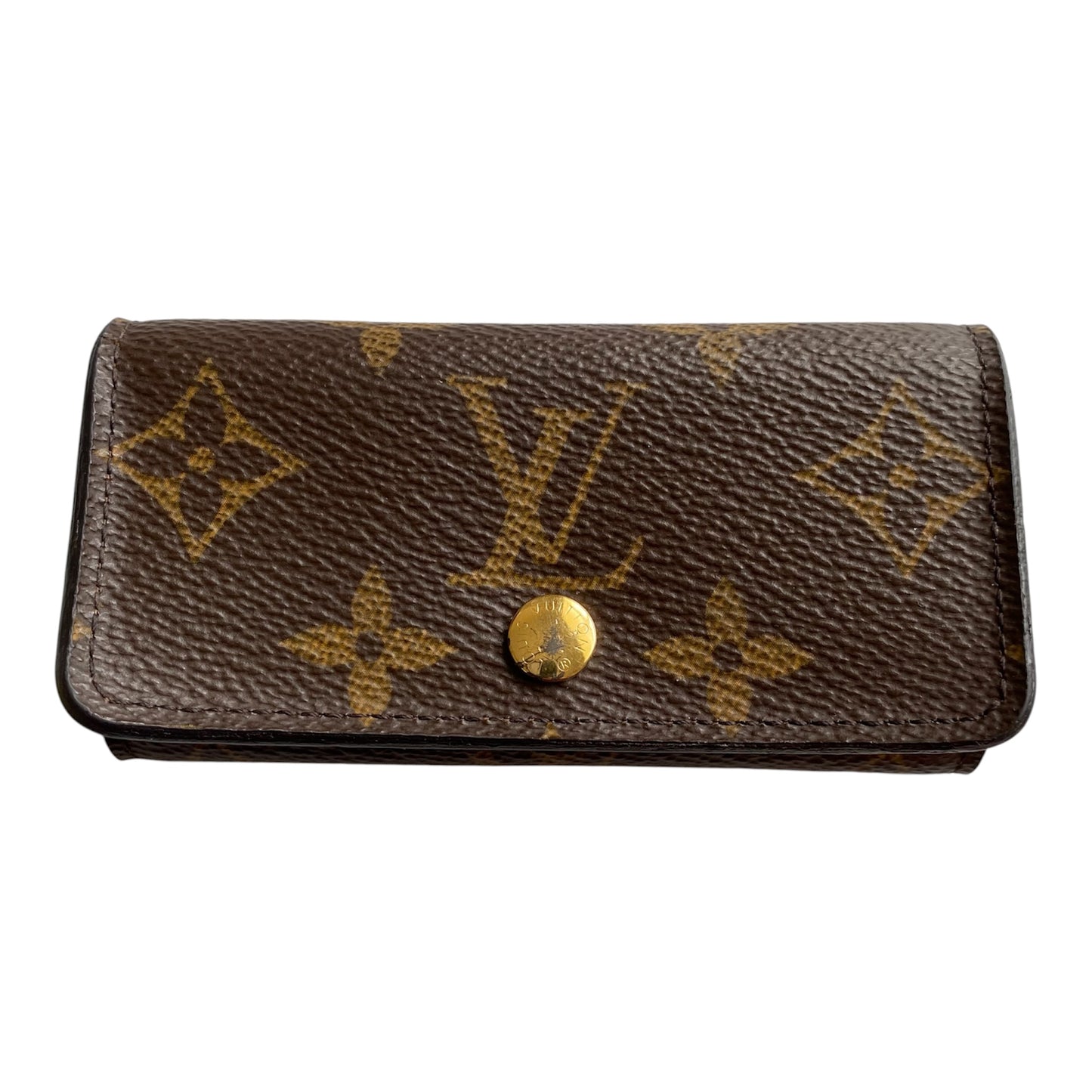 Louis Vuitton monogram 4 ring key holder CT4157 Authentic with COA 2.1x4.1