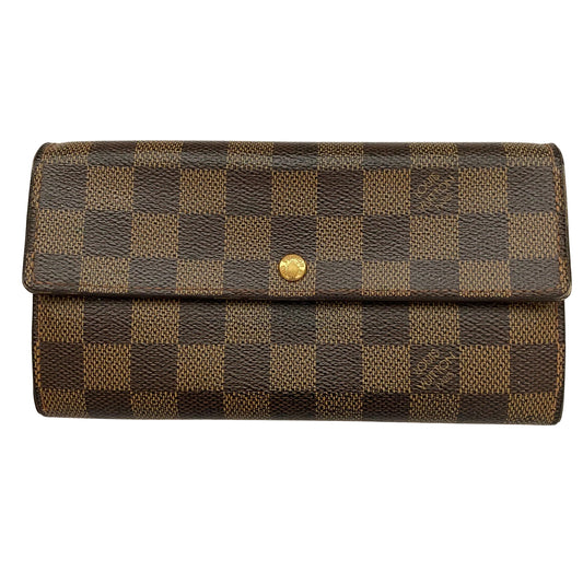 Louis Vuitton damier long wallet CA0055 Authentic with COA 7.4x4.2