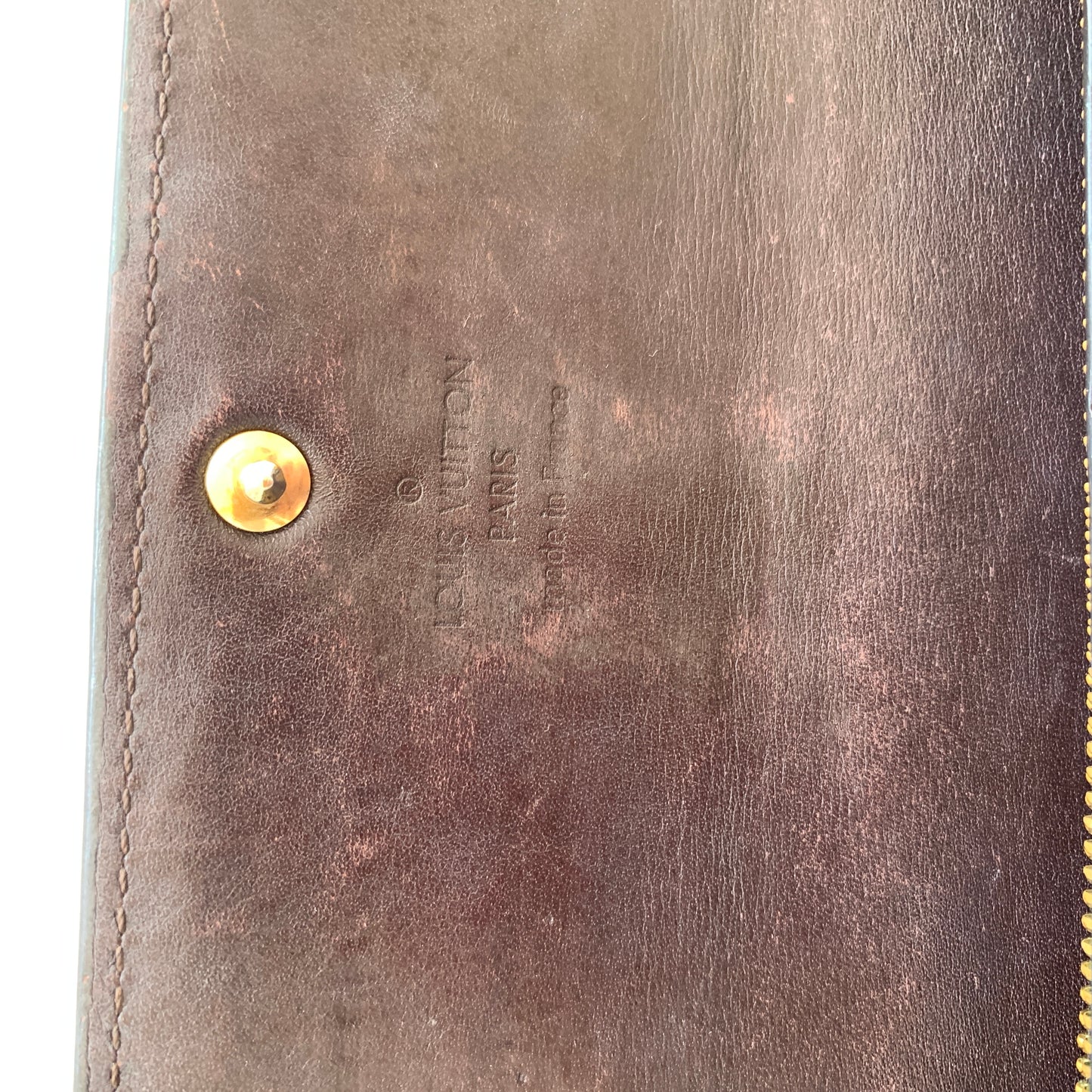 Louis Vuitton monogram vernis amarante patent leather women’s long wallet authe