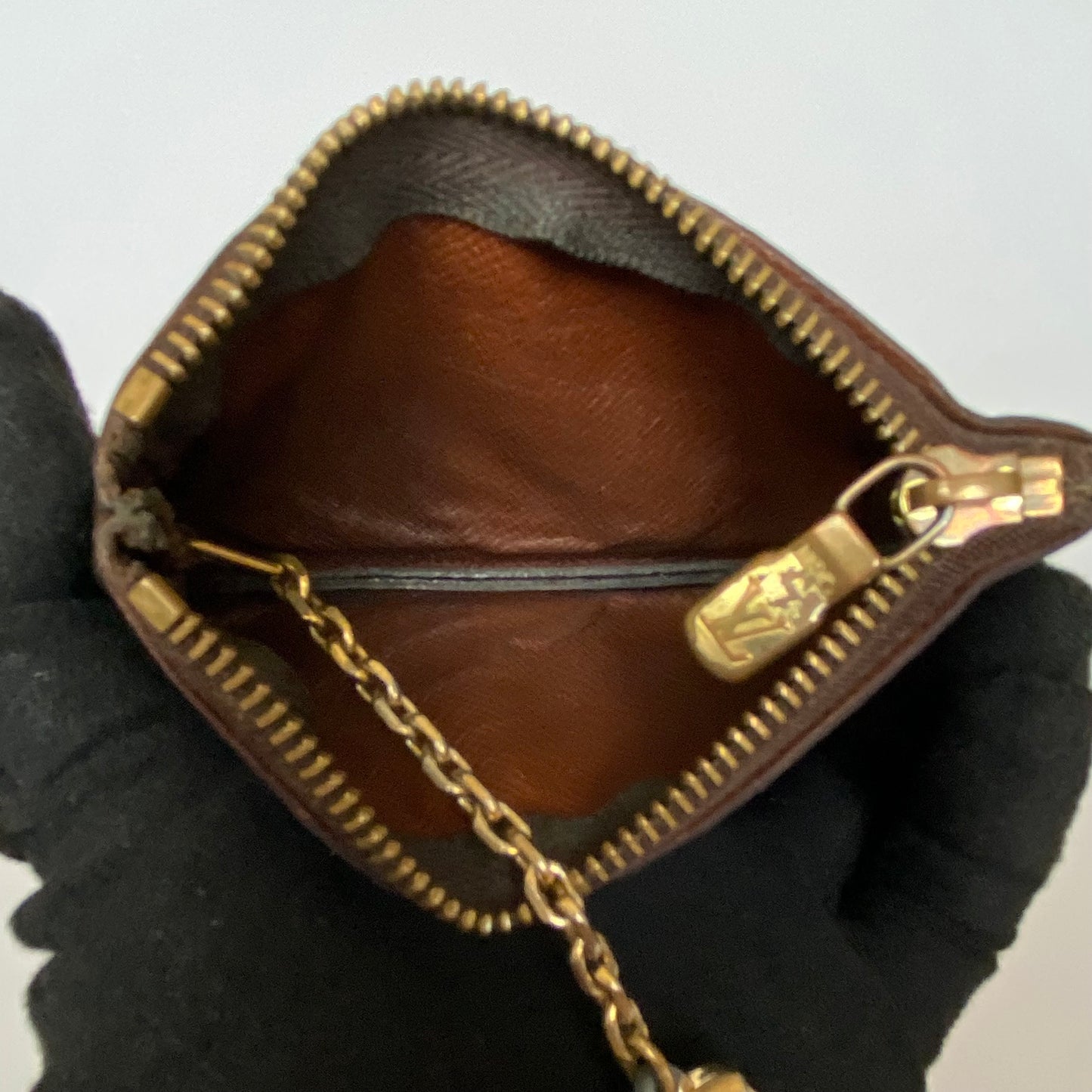 Louis Vuitton monogram coin key pouch SP0074 Authentic with COA 4.4x2.5