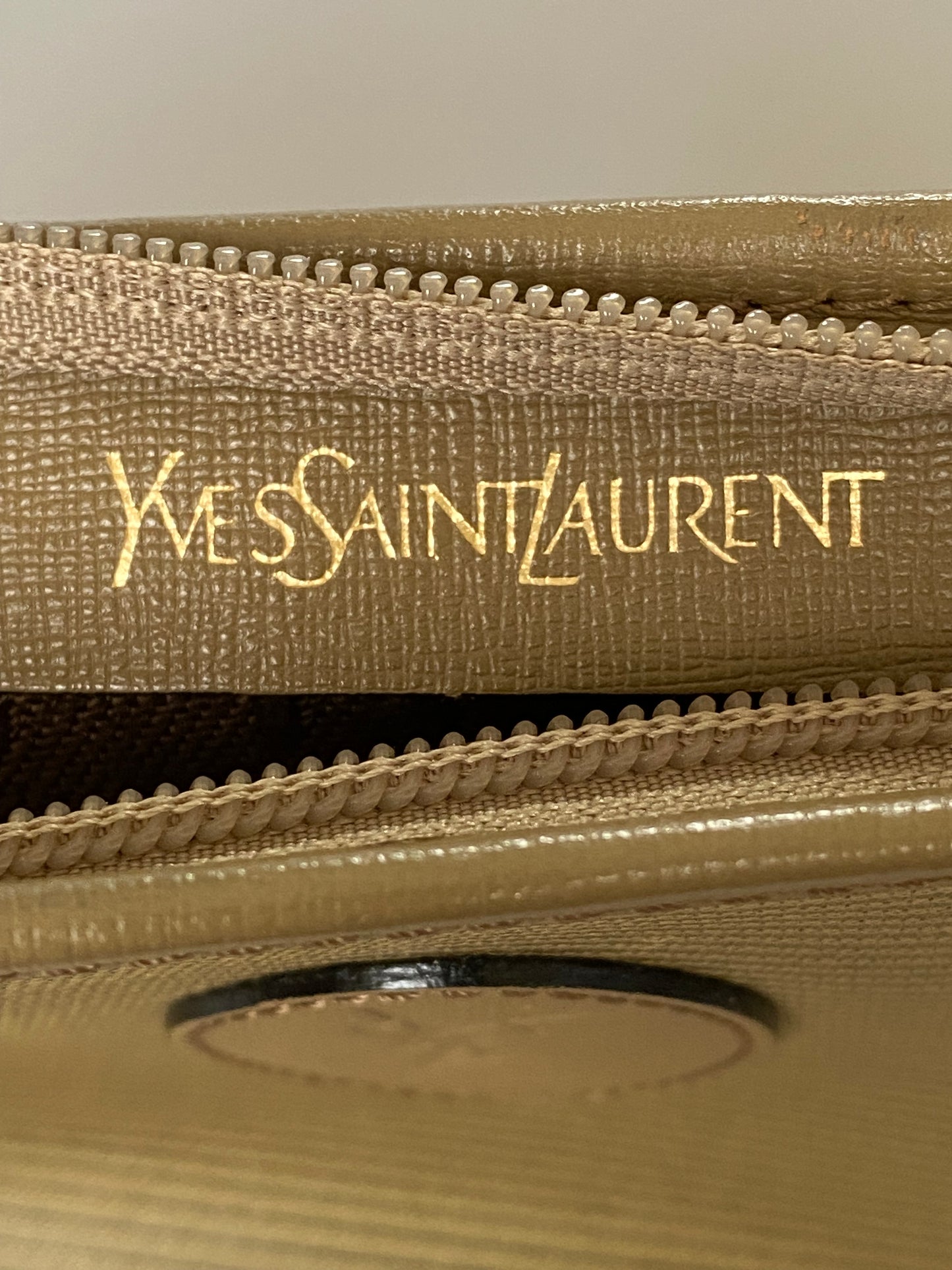Yves Saint Laurent vintage YSL logo unisex pouch