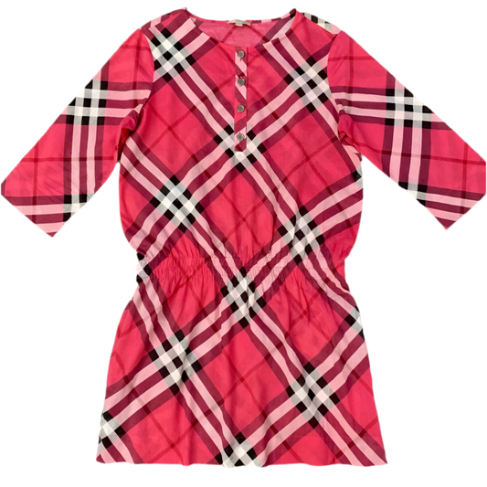 Authentic Burberry cotton check dress size M