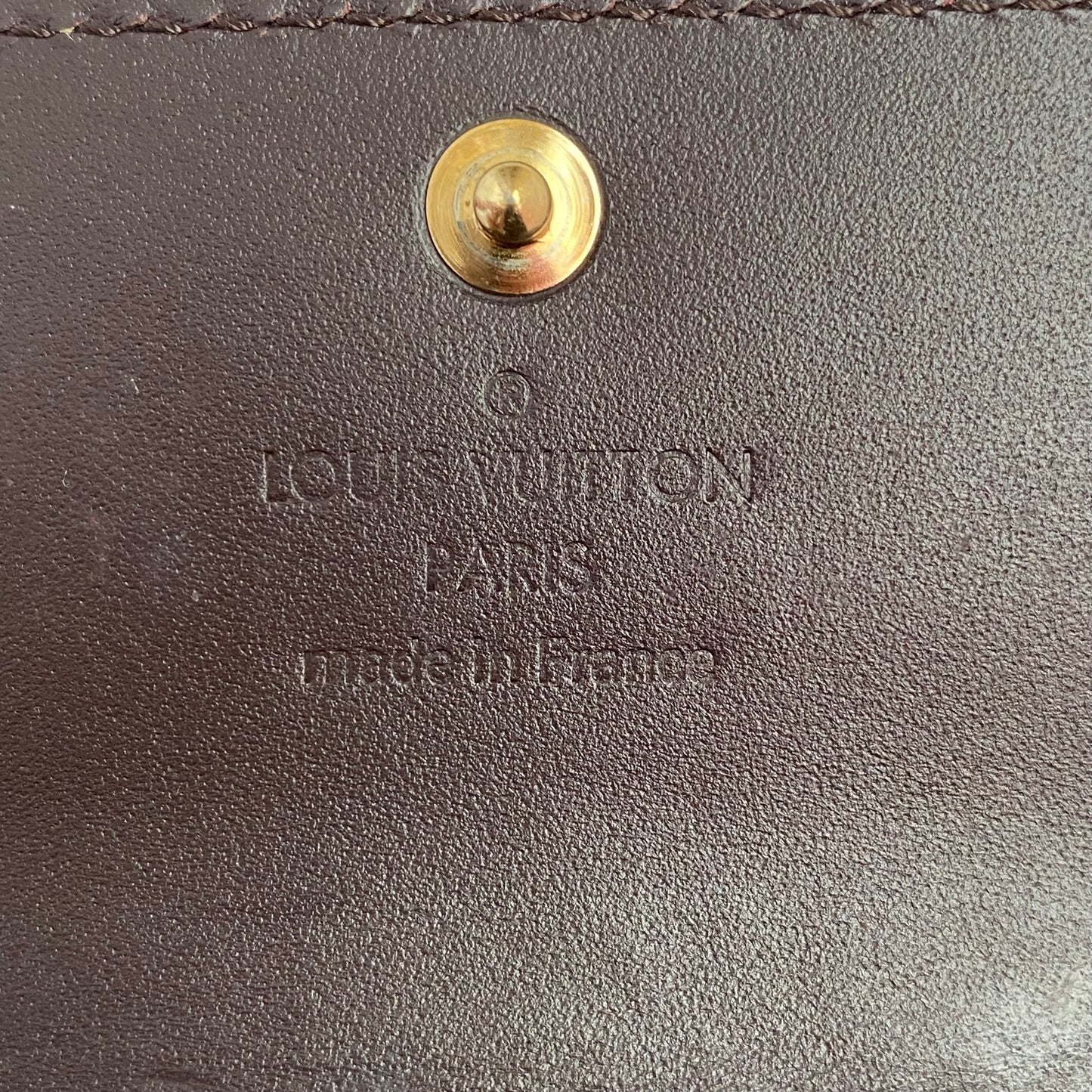 Louis Vuitton vernis armarante 4 ring key holder TS0163 Authentic with COA 4.2x2.2