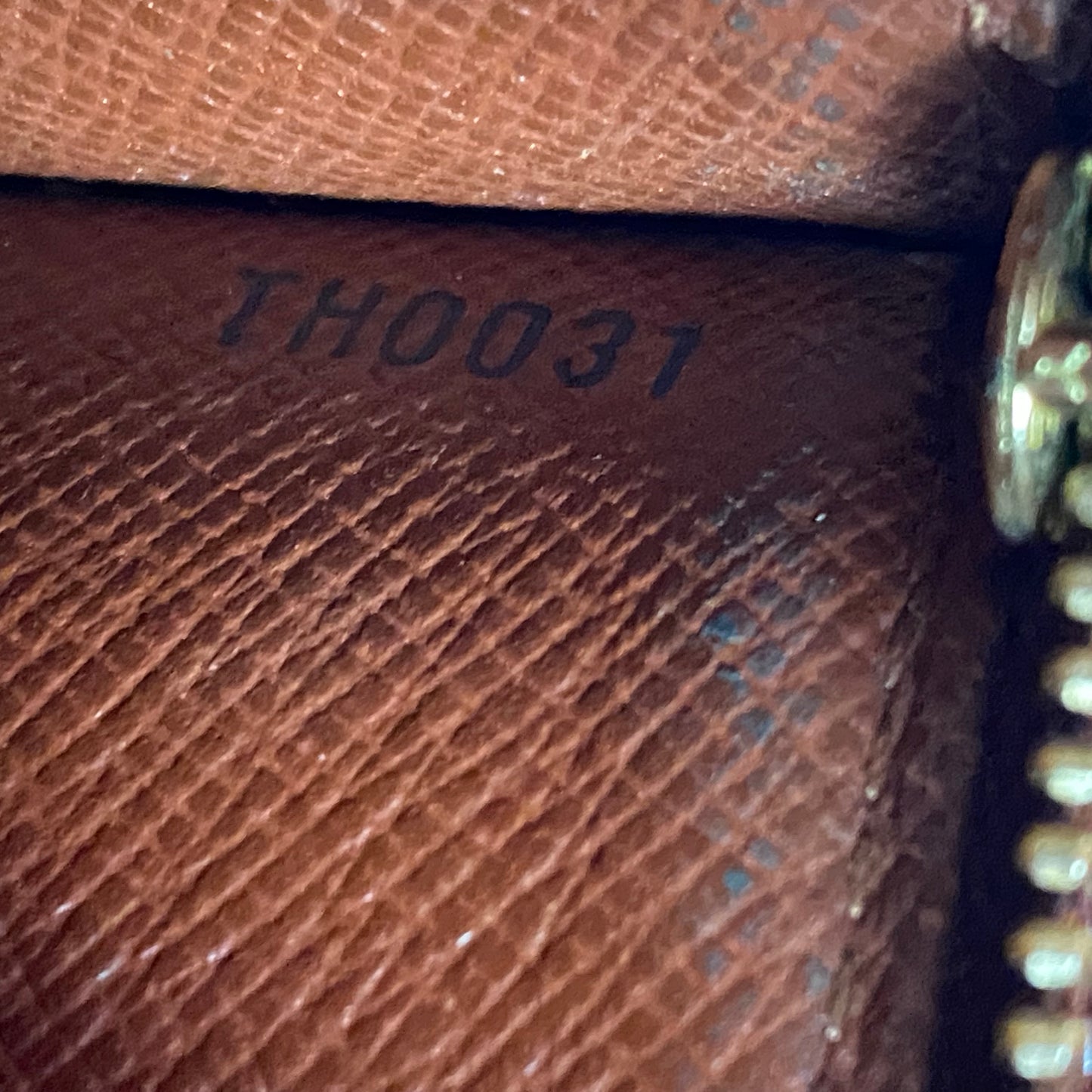 Louis Vuitton monogram long wallet TH0037 Authentic with COA 7.3x4.2