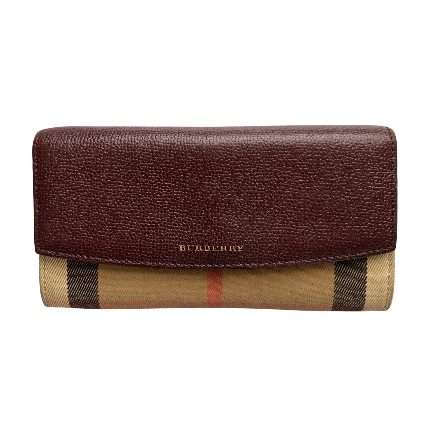 Burberry check long wallet Authentic with COA