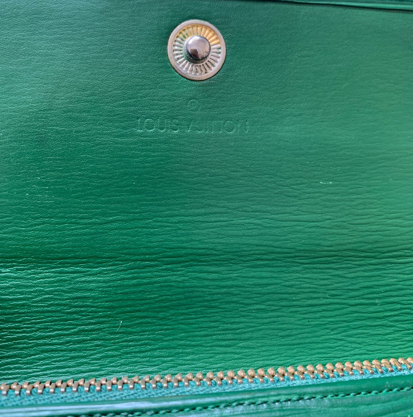 Louis Vuitton green Epi leather long wallet LO0921 Authentic with COA
