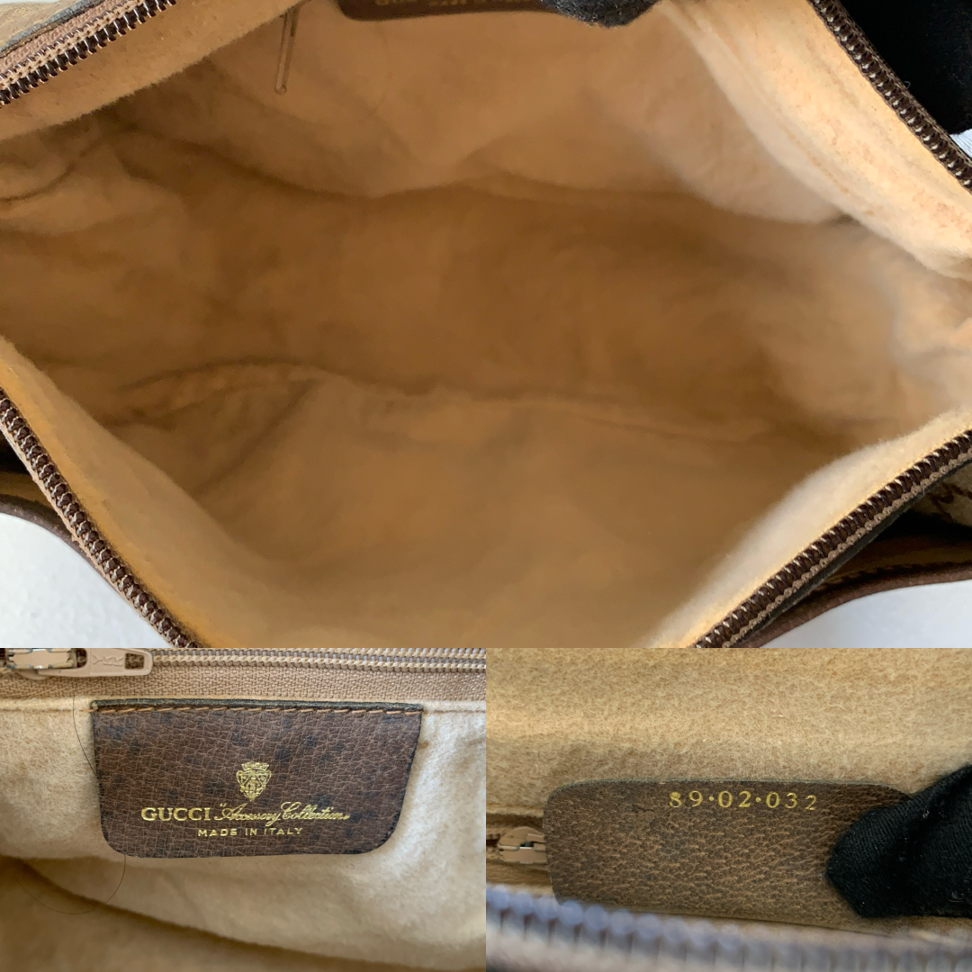 Gucci vintage GG supreme sherry line shoulder bag authentic with COA