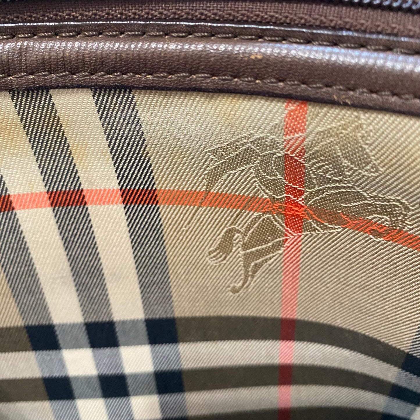 Burberry classic check wristlet clutch bag Authentic with coa
