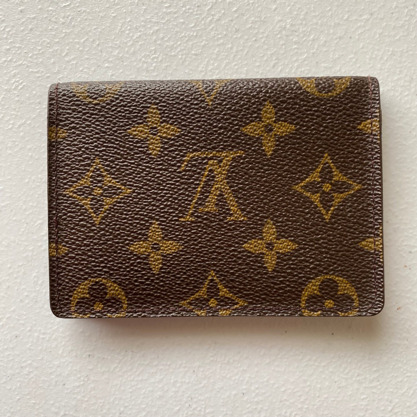 Louis Vuitton monogram ID pass card holder CA1929 Authentic with COA 4.5x3.3