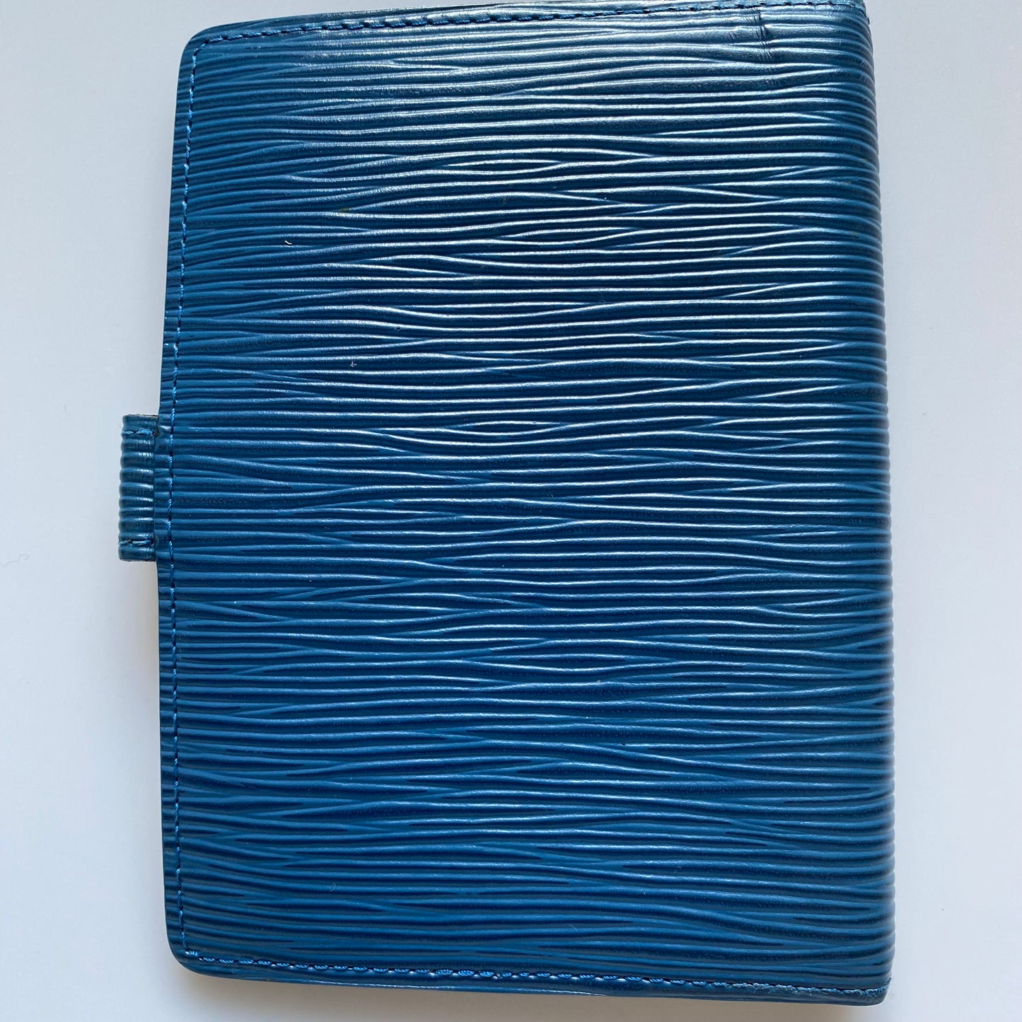Louis Vuitton blue Epi leather agenda planner Authentic with COA