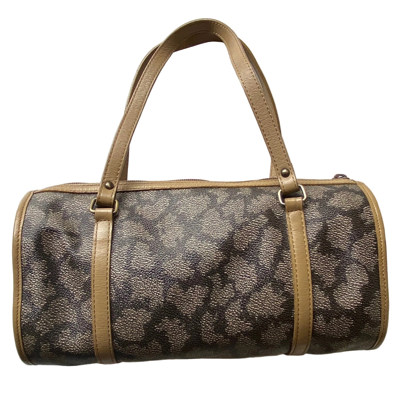 Yves Saint Laurent vintage giraffe barrel shoulder bag Authentic with COA 11.5x6x4.3