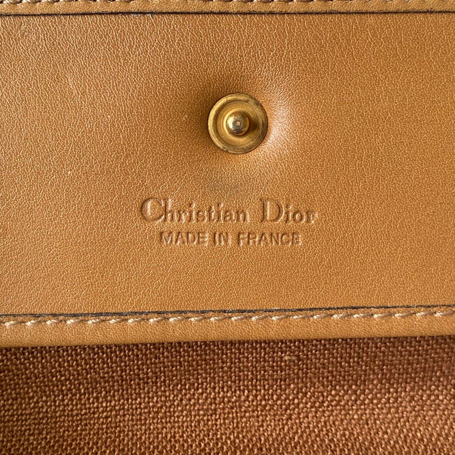 Dior vintage honeycomb pouch wallet Authentic with COA 6x4