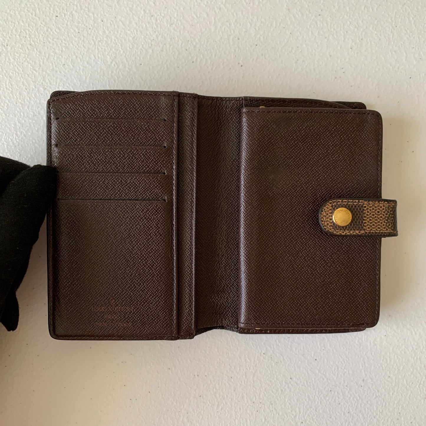 Louis Vuitton brown damier wallet MI0052 authentic with COA