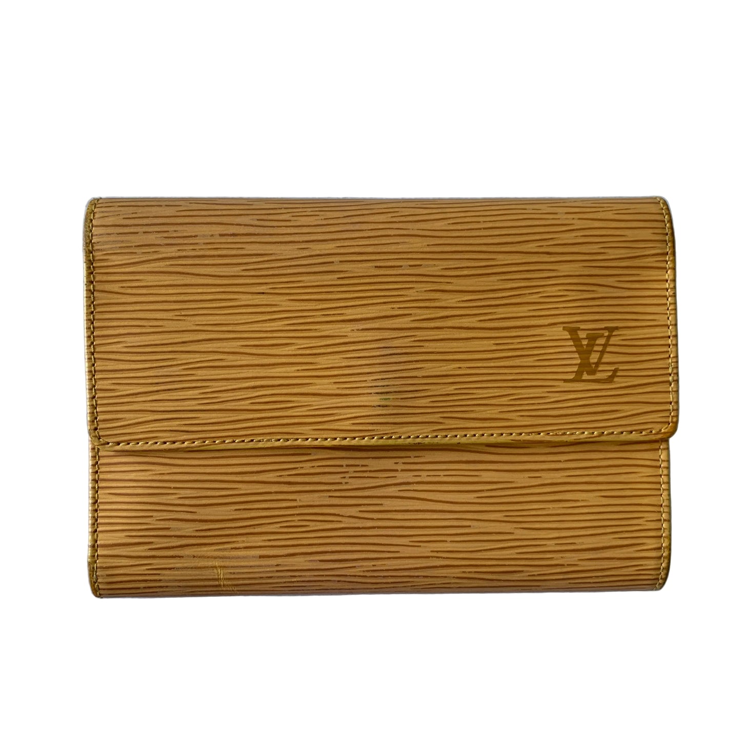 Louis Vuitton yellow Epi leather wallet SP0969 authentic with COA
