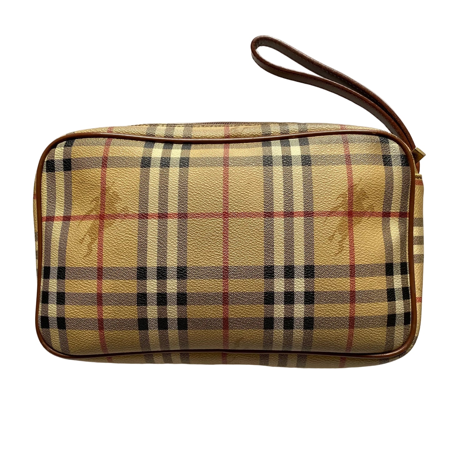 Burberry haymarket clutch wristlet bag Authentic with COA 11.5x7.5x3