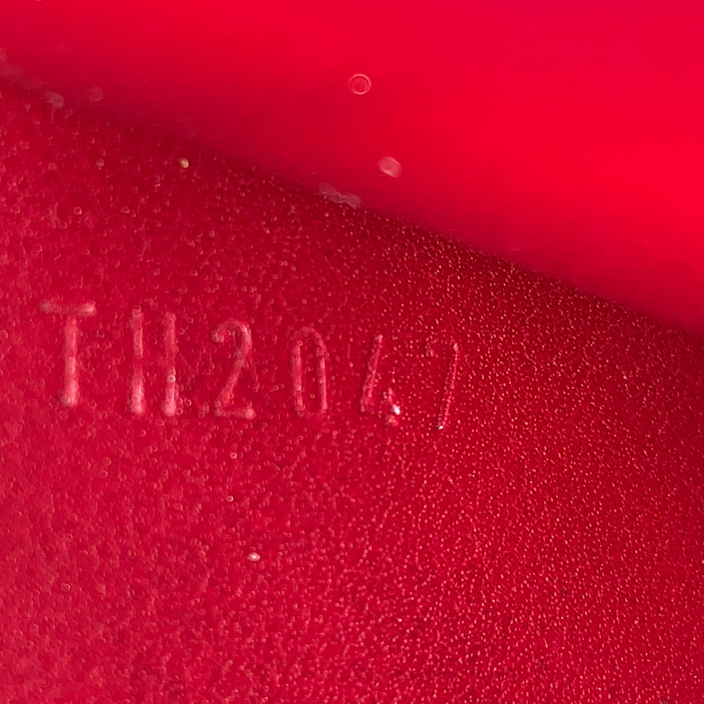Louis Vuitton red Vernis monogram long wallet th2047 authentic with COA