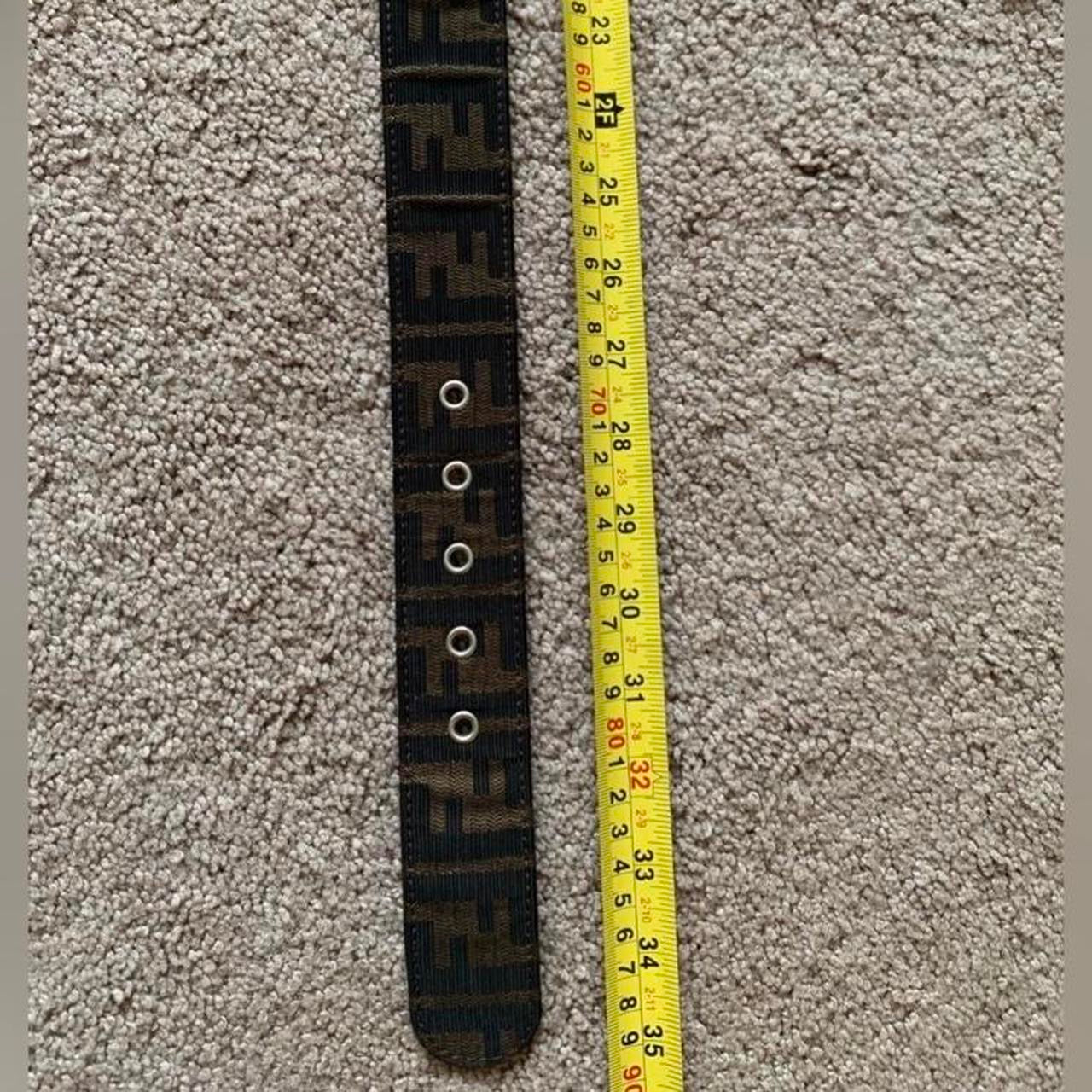 Authentic FENDI zucca monogram belt