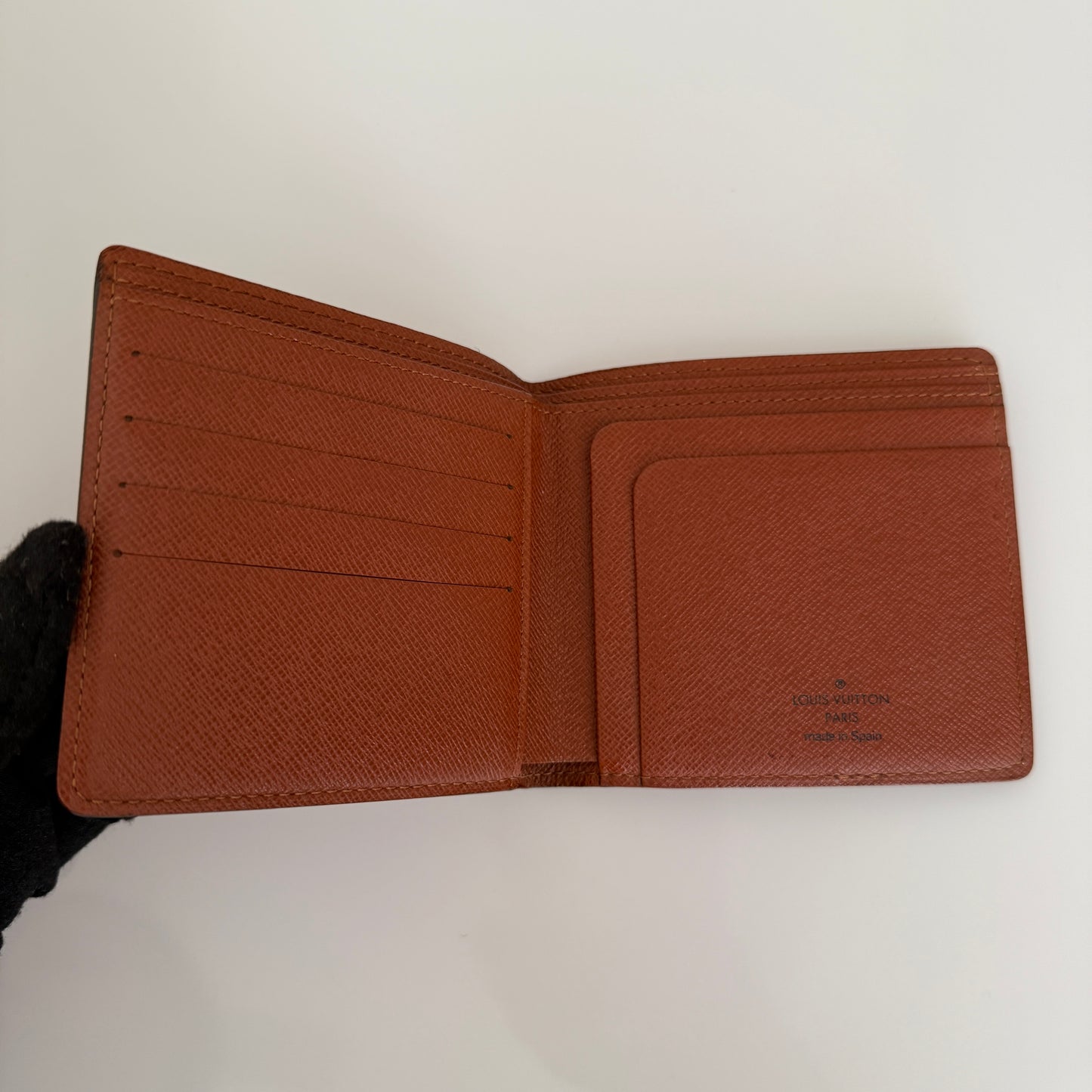 Louis Vuitton monogram men’s bifold wallet authentic with COA CA0090