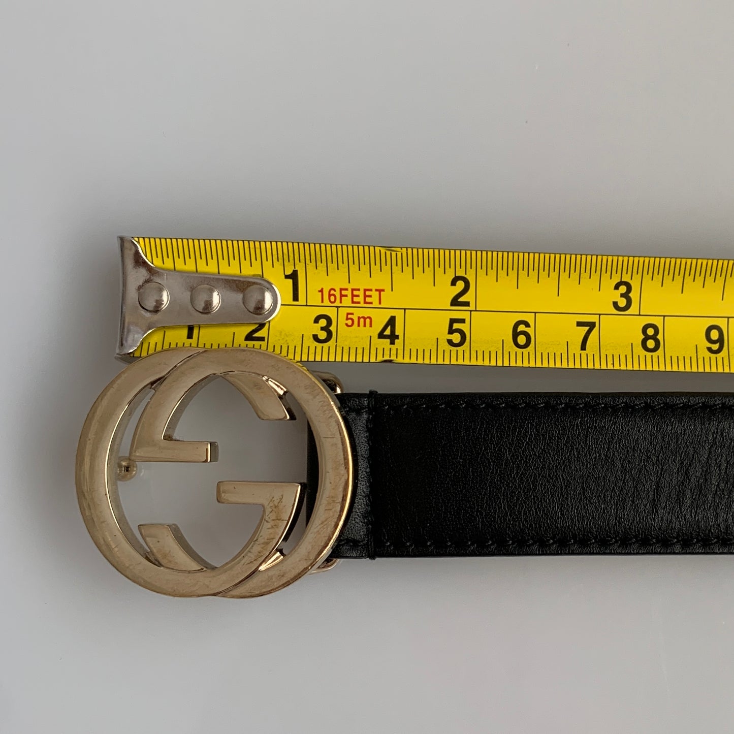 Gucci Black leather Belt authentic with COA size 95cm 38”
